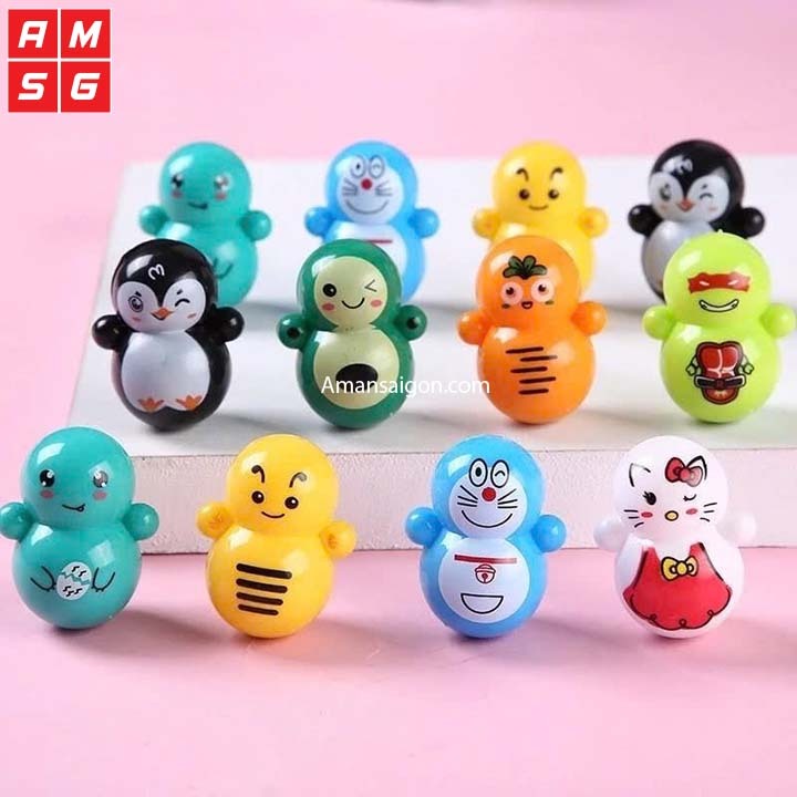 Combo 10 - 20 - 50 - 100 con Lật Đật mini giá rẻ nhiều mẫu Dễ Thương Siêu Đáng Yêu Đồ Chơi Cho Bé - Lana Queen