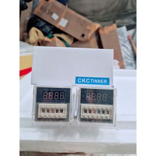 Timer DH48 SS - DH48 2Z, đồng hồ hẹn giờ thiết bị, rơ le thời gian (đã gồm đế)