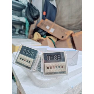 Timer DH48 SS - DH48 2Z, đồng hồ hẹn giờ thiết bị, rơ le thời gian (đã gồm đế)