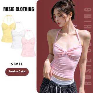 Áo 2 dây Nữ Ống Cổ Yếm Ôm Body Chất Vải Thun Cotton WAD010