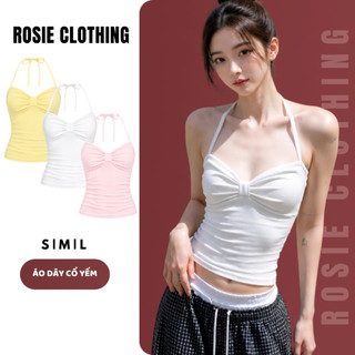Áo 2 dây Nữ Ống Cổ Yếm Ôm Body Chất Vải Thun Cotton WAD010