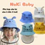 TH (SIZE 1-3 TUỔI) Mũ nón kèm kính chắn gió nhiều mẫu mã cho bé trai bé gái, kèm kính cản bụi