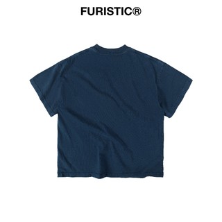 Áo Thun Tay Ngắn Form Boxy Hiệu Ứng Washed Blue / Furistic Washed Deep Blue Boxy Tshirt
