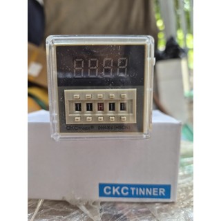 Timer điện tử DH48S-2Z delay time relay 8 chân tròn điện áp 220VAC kèm chân đế PF083A