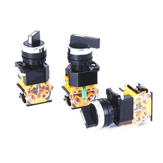 Công Tắc Xoay 2-3 Vị Trí Phi 22 LA38 Dùng Cho Tủ Điện, Tủ Điều Khiển