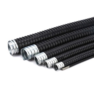 50 Mét Ruột gà thép luồn dây điện đường kính ngoài 25 đường kính trong 20 loại 3/4", đầu nối răng ngoài, nút bịt