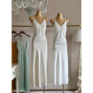 Váy Maxi 2 Dây Ngực Ren Chuẩn Linh Hoàng