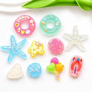 Set charm phao bơi sao biển pastel dễ thương – Sweet Ocean Candy gắn dép Crocs phụ kiện DIY mùa hè