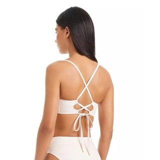 Set bơi 2 mảnh, bikini đi biển nhiều màu thiết kế gân sọc nổi bật, áo dây buộc sẵn đệm ngực hàng VNXK