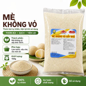 Mè Trắng Không Vỏ Việt San 150g - Hạt Mè Trắng Làm Bánh Nấu Chè Làm Muối Mè Dinh Dưỡng