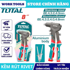 Kềm rút rivet đinh nhôm và thép TOTAL chất lượng cao THT32108S, THT32105, THT32106, THT32081 DNTT