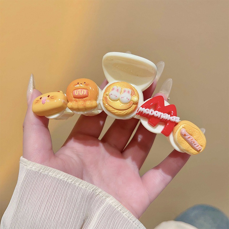 Kẹp Tóc Nữ Càng Cua Charm Đồ Ăn Cute – Kẹp Tóc Nữ Hình Bánh Ngọt, Trứng Ốp La & Foodie Siêu Đáng Yêu