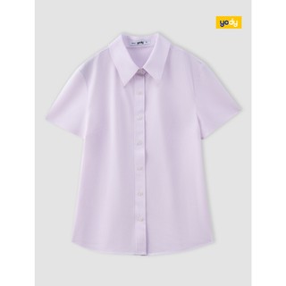 [BST Easy Office] Áo sơ mi nữ YODY tay ngắn chuẩn công sở thấm hút tốt khô nhanh WOSS26S001