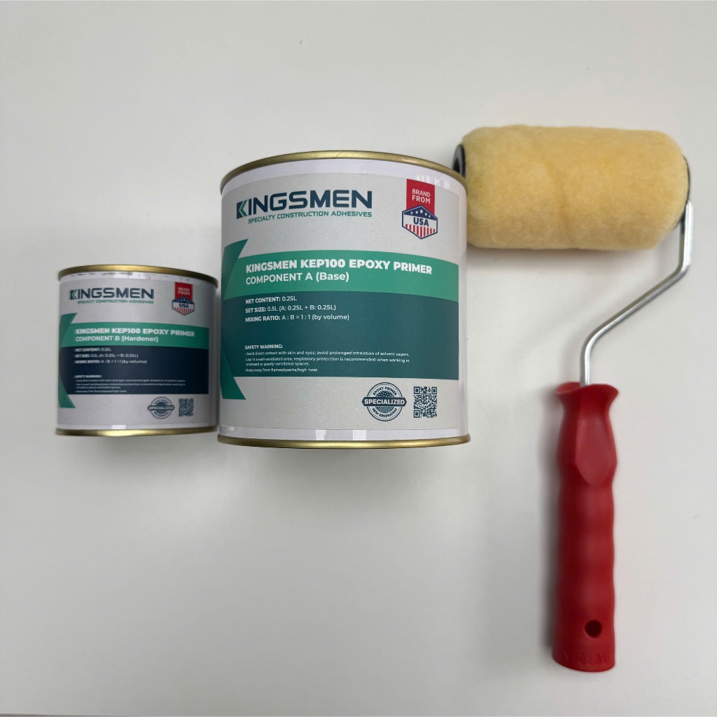 Sơn Lót Epoxy Kingsmen KEP100 – Primer Khóa Nền Bê Tông, Chống Bụi, Tăng Bám Dính Sơn Sàn