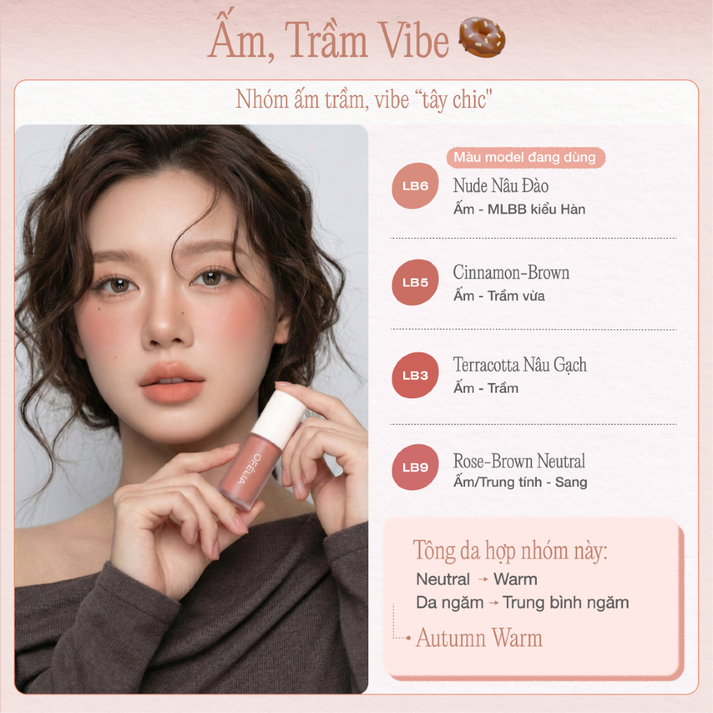 [HOT] Má Hồng Kem OFÉLIA Lolli Liquid Blush (4.6g)
