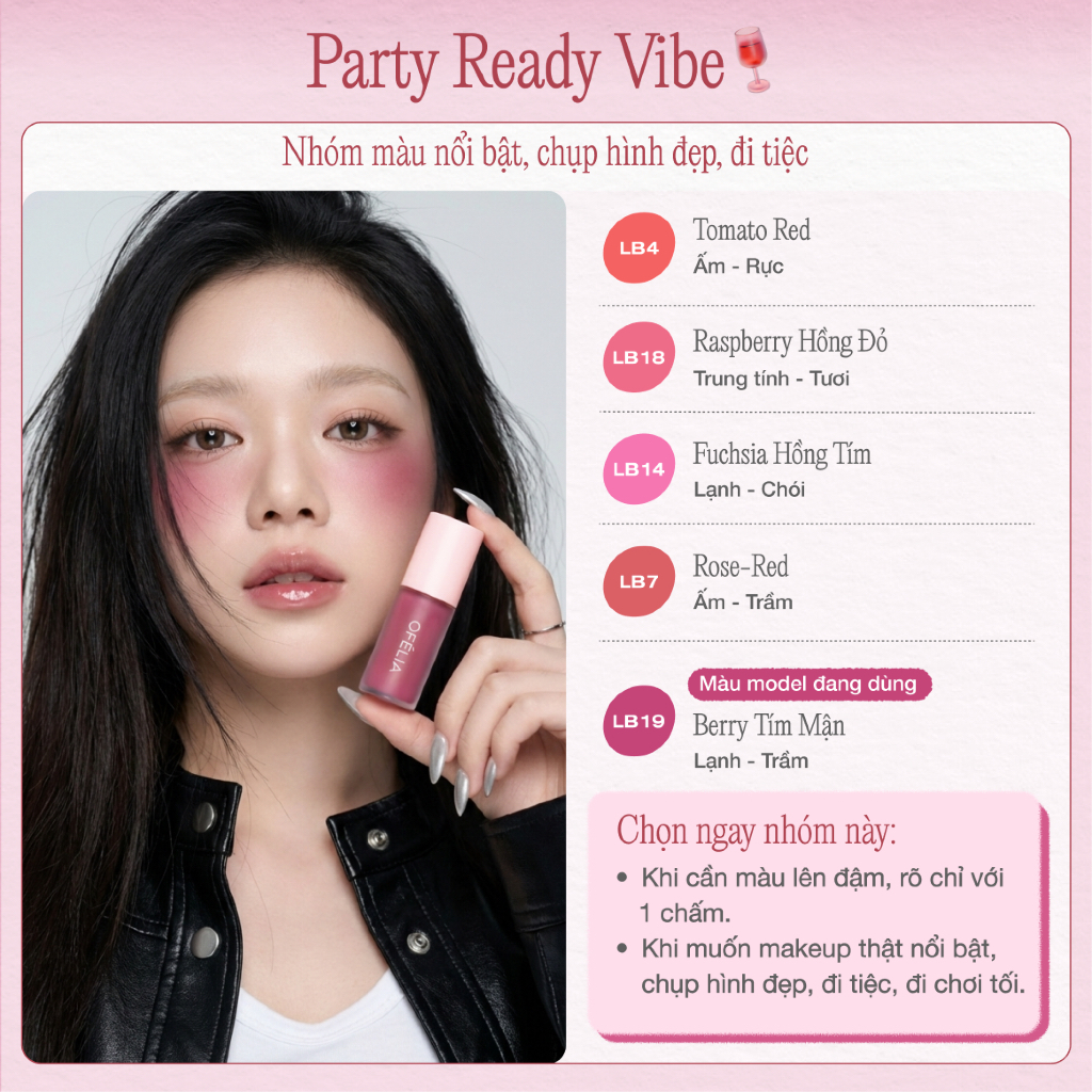 [HOT] Má Hồng Kem OFÉLIA Lolli Liquid Blush (4.6g)