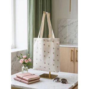 Túi Canvas 2 lớp dày dặn NHỎ 30x26, hoạ tiết dễ thương - Thiết kế thời trang, phong cách hiện đại