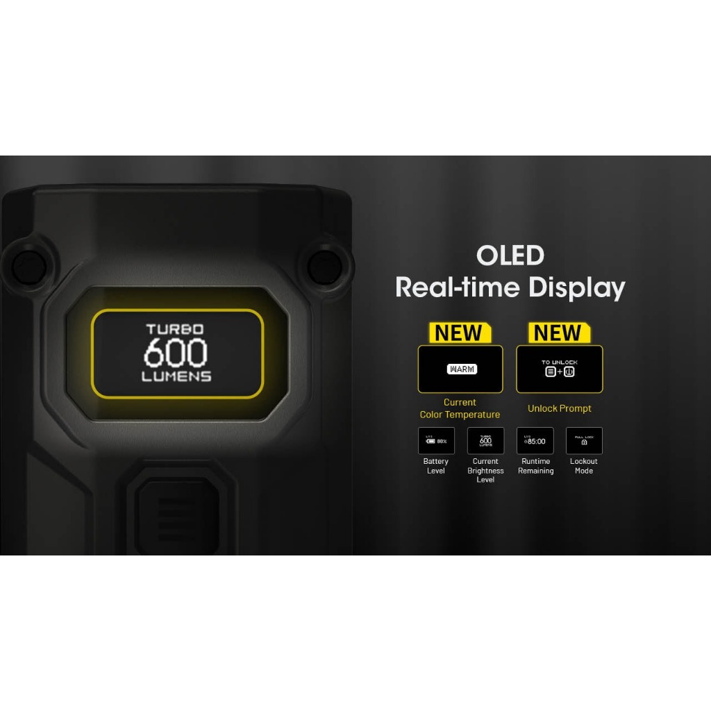 Đèn pin móc khóa mini NITECORE TINI 3 (600 LUMEN) - MÀU CAM