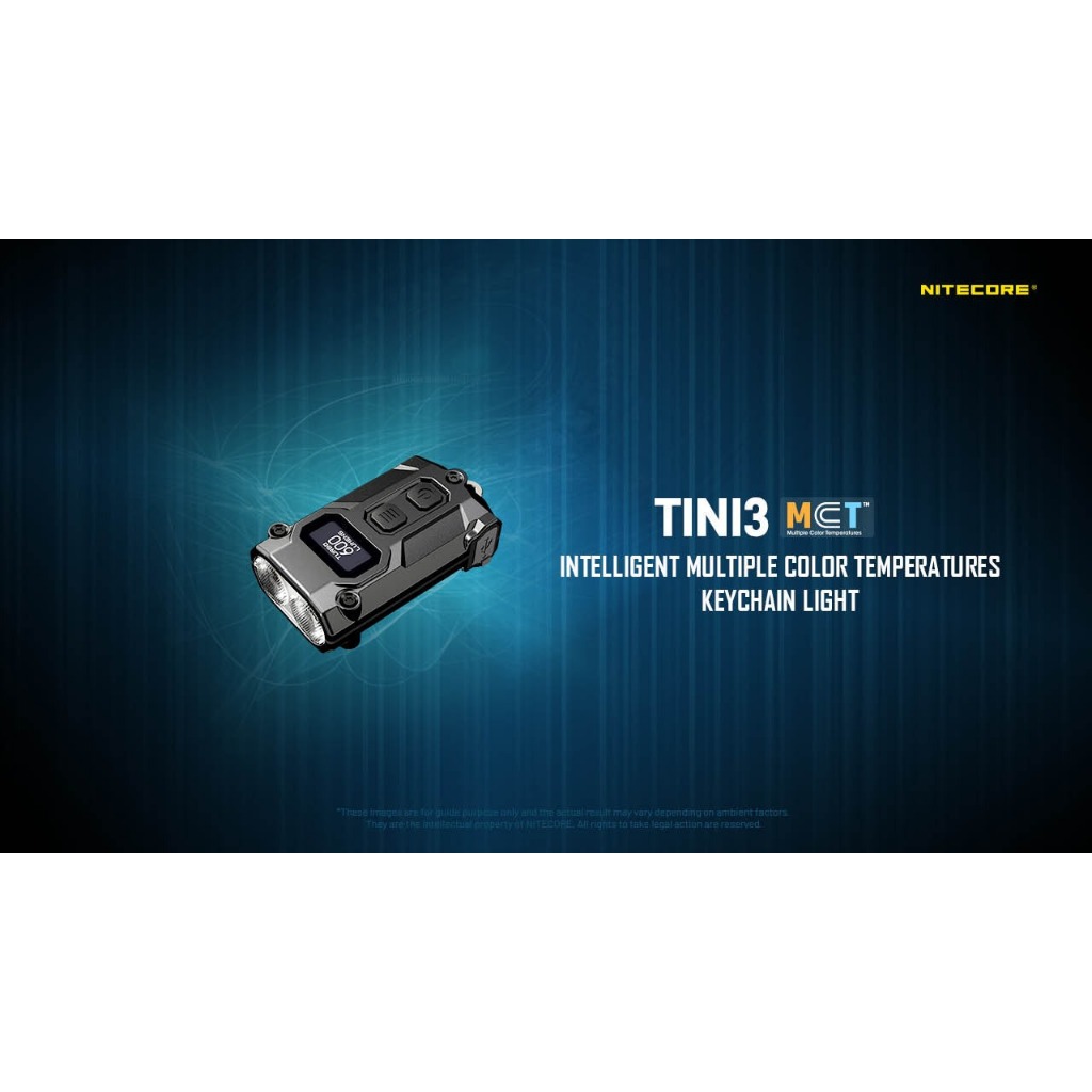 Đèn pin móc khóa mini NITECORE TINI 3 (600 LUMEN) - MÀU ĐEN