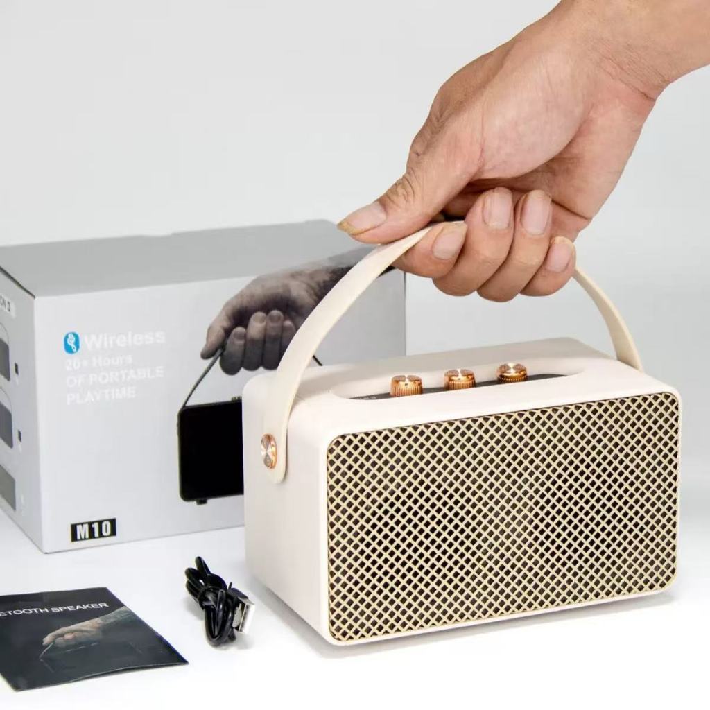 Loa Bluetooth  M10 CÔNG SUẤT 1*10W+2*5W  kèm dây sạc, pin trâu, mẫu đẹp kèm logo, bảo hành 12 tháng