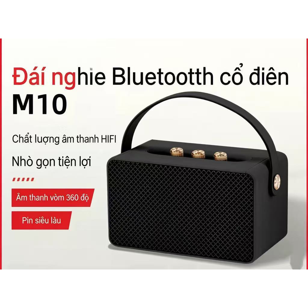 Loa Bluetooth  M10 CÔNG SUẤT 1*10W+2*5W  kèm dây sạc, pin trâu, mẫu đẹp kèm logo, bảo hành 12 tháng
