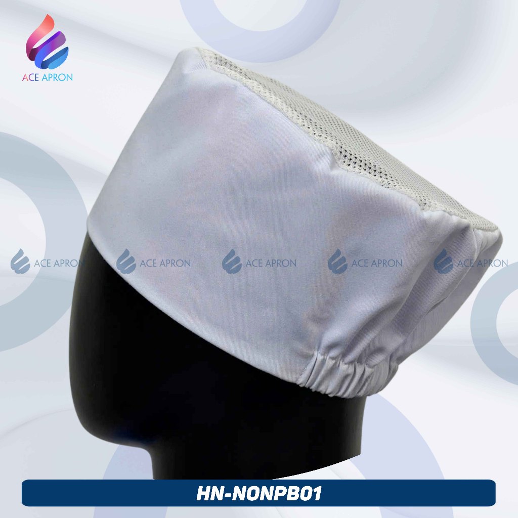 Nón Đồng Phục Phụ Bếp Cao Cấp Kaki Cotton Lưới Trùm Tóc Thoáng Mát Form Đẹp Dễ Giặt Sạch Freesize | BigBuy360 - bigbuy360.vn