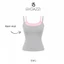 Áo 2 dây phối màu pastel MÙA HÈ nữ tính form ôm dáng vải cotton DAZZI Women A090