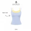 Áo 2 dây phối màu pastel MÙA HÈ nữ tính form ôm dáng vải cotton DAZZI Women A090