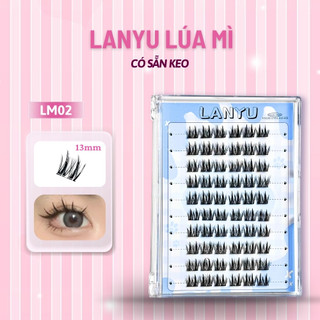 Mi giả sẵn keo 10 HÀNG Mi giả Lanyu tự dính có thể tái sử dụng nhiều lần