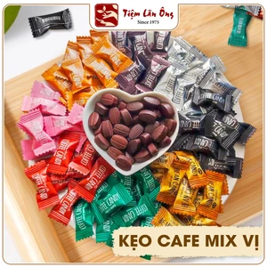 Kẹo cafe mix vị 100g, ít đường, ít calo, ăn kiêng, ăn vặt, đậm vị cà phê thơm ngon