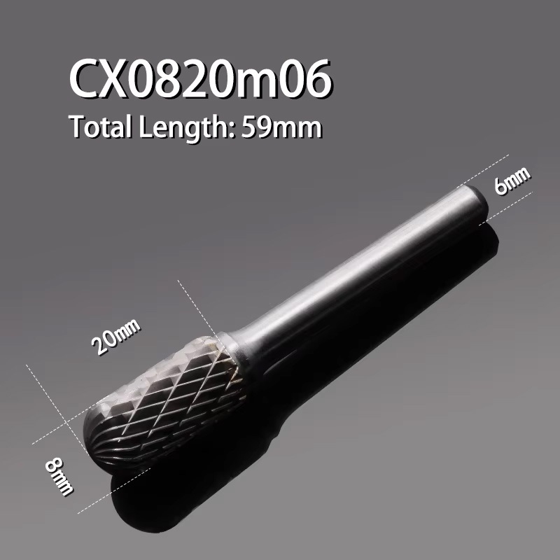Đầu mũi mài vành camera CX1625M06, mũi 6 đầu 16mm