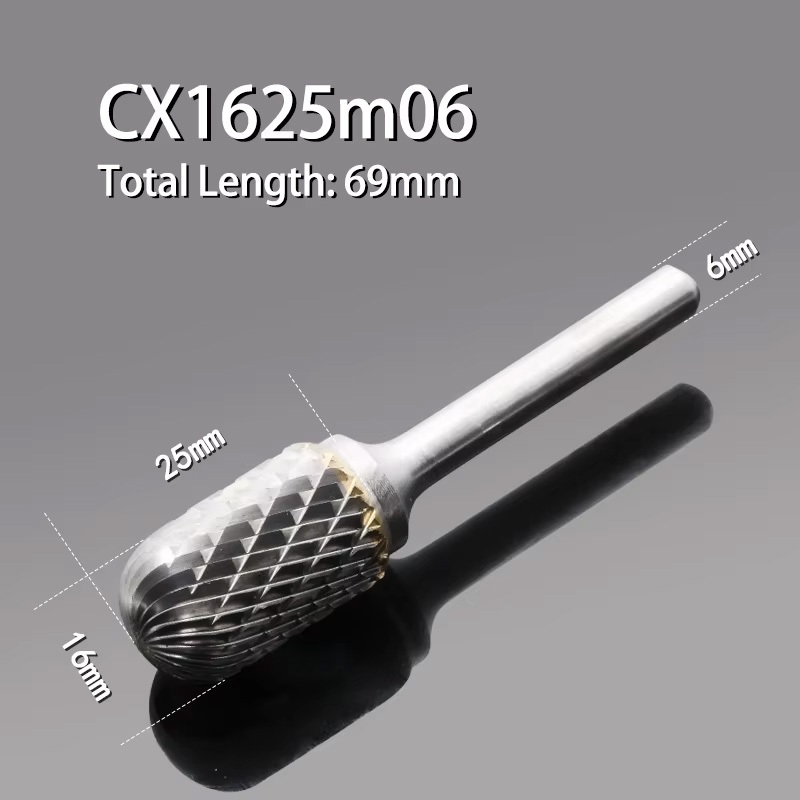 Đầu mũi mài vành camera CX1625M06, mũi 6 đầu 16mm