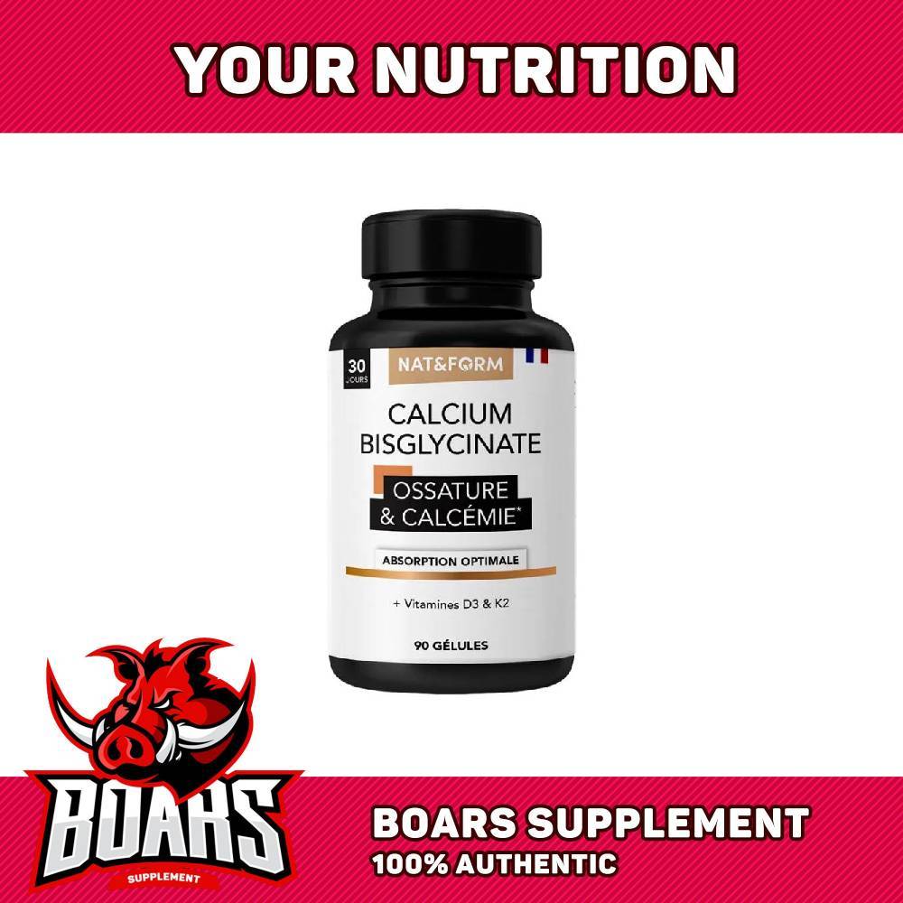 Thực Phẩm Bảo Vệ Sức Khỏe Calcium Bisglycinate + Vitamin D3&K2 Của Nat&Form