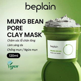 Mặt Nạ Đất Sét Beplain Đậu Xanh kiềm dầu thu hẹp lỗ chân lông Mask 120ml