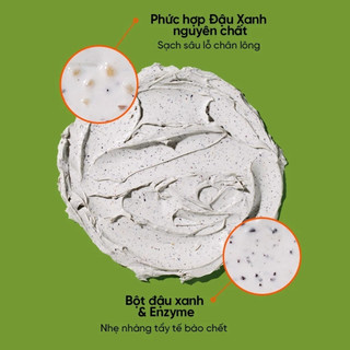Mặt Nạ Đất Sét Beplain Đậu Xanh kiềm dầu thu hẹp lỗ chân lông Mask 120ml