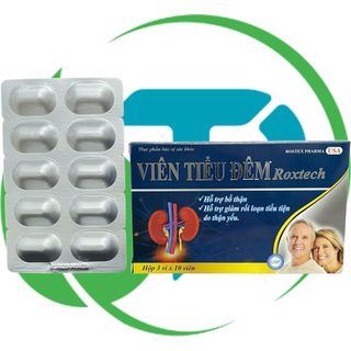 Combo 2 Hộp Viên Tiểu Đêm Roxtech Xanh Dương Vỉ - Rostex - Vinaphar - Vitamin Phục Hồi