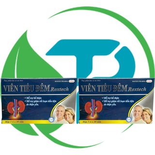 Combo 2 Hộp Viên Tiểu Đêm Roxtech Xanh Dương Vỉ - Rostex - Vinaphar - Vitamin Phục Hồi