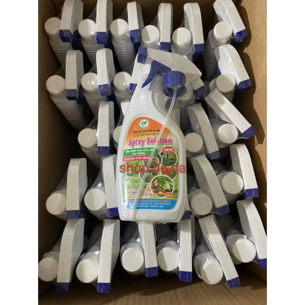 Chai Dung Dịch Chế phẩm Sinh Học SPray Solution Pha Sẵn Chiết Xuất Gừng Tỏi, Ớt