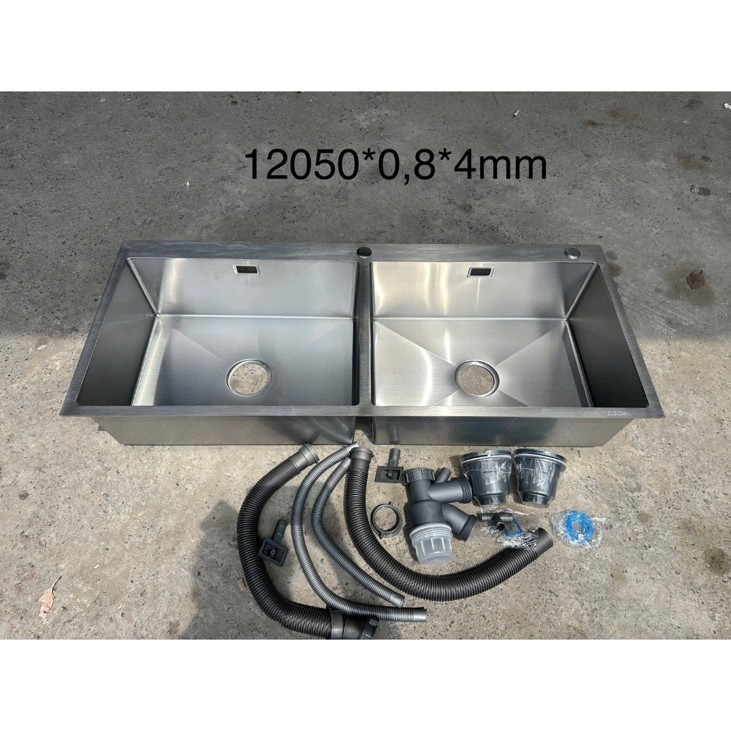 CHẬU RỬA INOX 304  (combo đầy đủ)