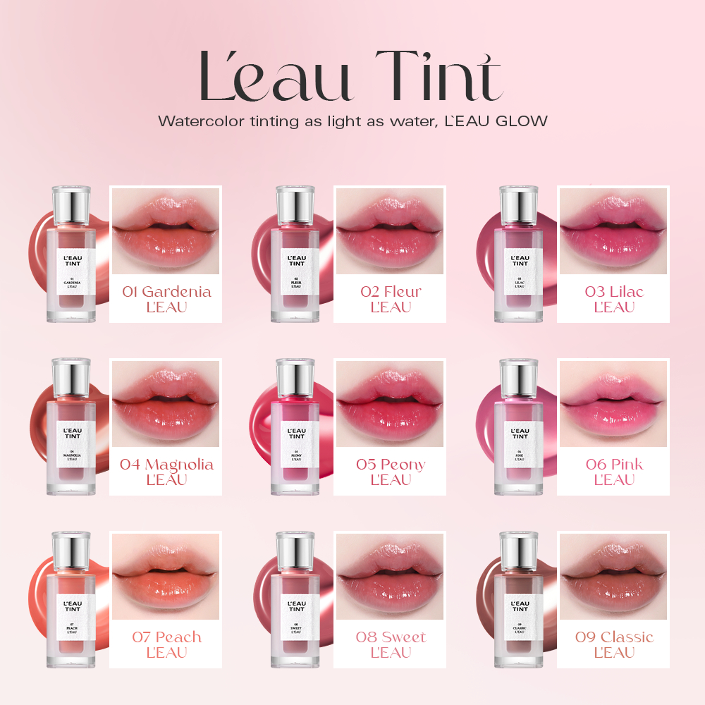 Son tint bóng lâu trôi, dưỡng ẩm, màu trong veo BBIA L'eau Tint 4.5g
