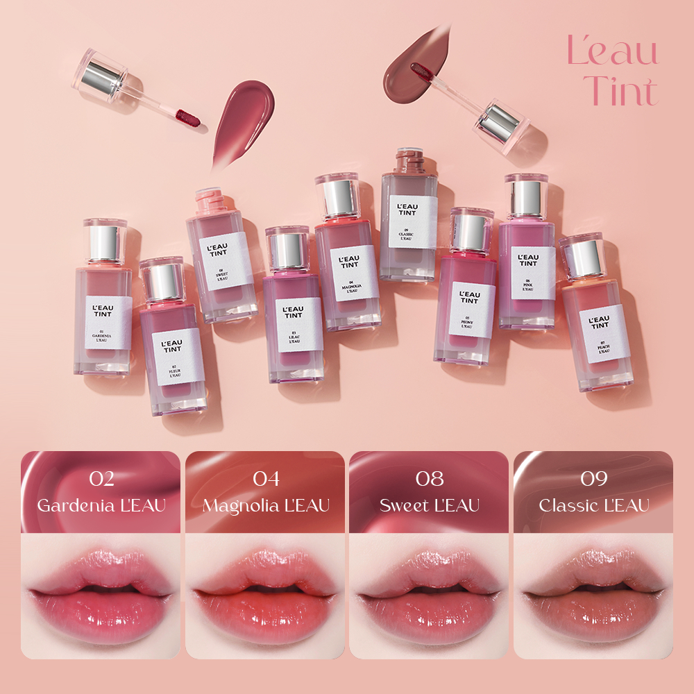 Son tint bóng lâu trôi, dưỡng ẩm, màu trong veo BBIA L'eau Tint 4.5g