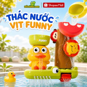 Đồ Chơi Thác Nước Funny Mùa Hè BỐ KHỦNG LONG Đồ Chơi Nhà Tắm Chú Vịt Vàng Đồ Chơi Bánh Xe Nước Xoay