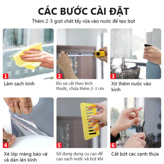Phim Dán Kính Chống Nắng Cách Nhiệt 45x200cm | Phim Một Chiều Chống UV Tĩnh Điện Riêng Tư Cửa Kính