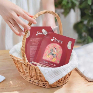 (TẶNG 1 Thỏ Bông Khổng Lồ) Combo 4 Túi Nước Giặt Finora  Phiển Bản Premium Hương Nước Hoa  1KG/TÚI