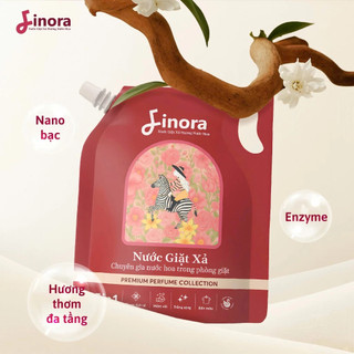 (TẶNG 1 Thỏ Bông Khổng Lồ) Combo 4 Túi Nước Giặt Finora  Phiển Bản Premium Hương Nước Hoa  1KG/TÚI