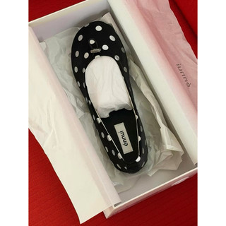Giày búp bê chấm bi mũi tròn Énnui (fullbox) - Form Lùi Size