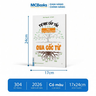 Sách - Tự Học Cấp Tốc 3000 Từ Vựng Tiếng Anh Qua Gốc Từ - MMCBOOKS Chính Hãng