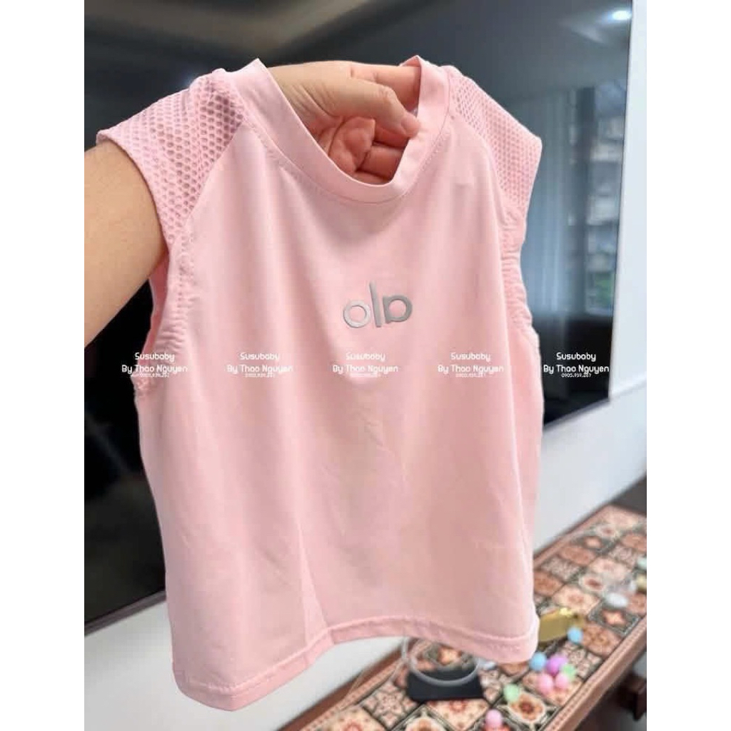 (Order) Bộ quần áo sát nách dáng thể thao thông hơi vải mát dành cho bé trai - bé gái