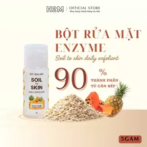 Sữa Rửa Mặt Dạng Bột Ngừa Mụn Daily Exfoliant 5g Mini tiết kiệm Enzyme Tự Nhiên Sạch Sâu Dịu Nhẹ