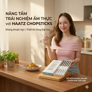 Đũa 5 đôi Haatz HCS078 Inox 316L siêu bền và an toàn